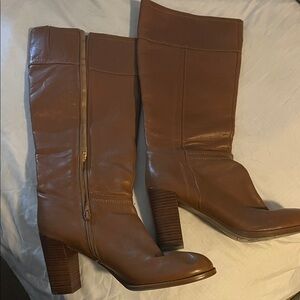 Nine West Tan Heeled Boots